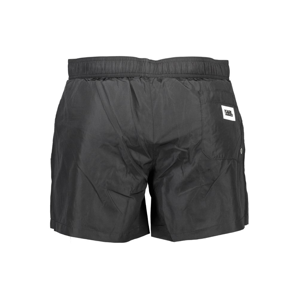 Black Polyester Swimwear Karl Lagerfeld