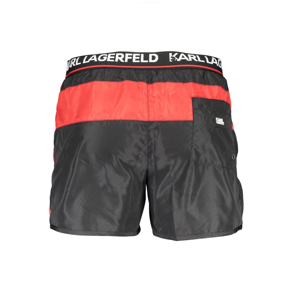 Black Polyester Swimwear Karl Lagerfeld