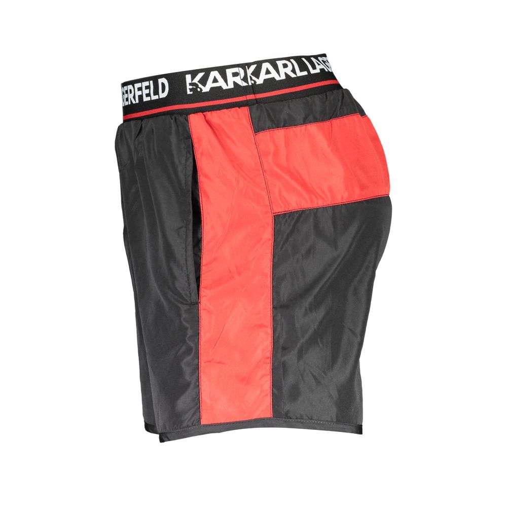 Black Polyester Swimwear Karl Lagerfeld