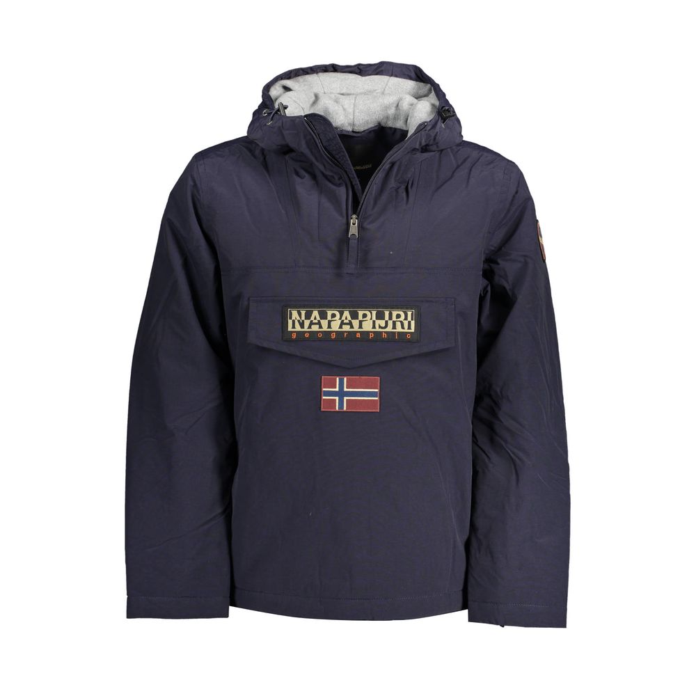 Blue Polyamide Jackets & Coat Napapijri