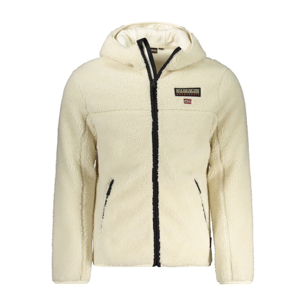 White Polyester Jackets & Coat Napapijri
