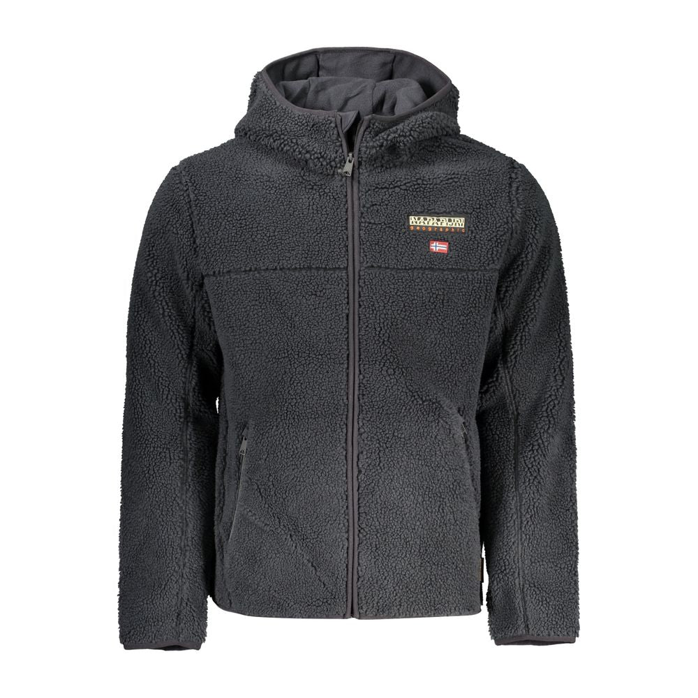 Black Polyester Jackets & Coat Napapijri