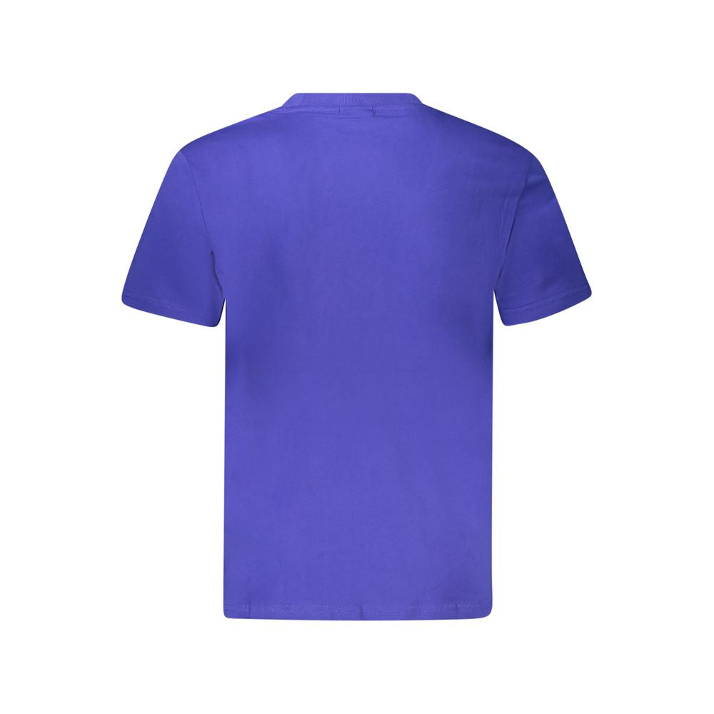 Blue Cotton Men T-Shirt Napapijri