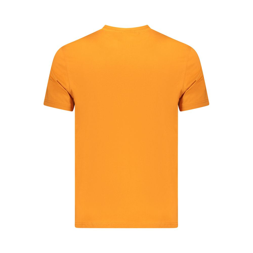 Orange Cotton Men T-Shirt Napapijri