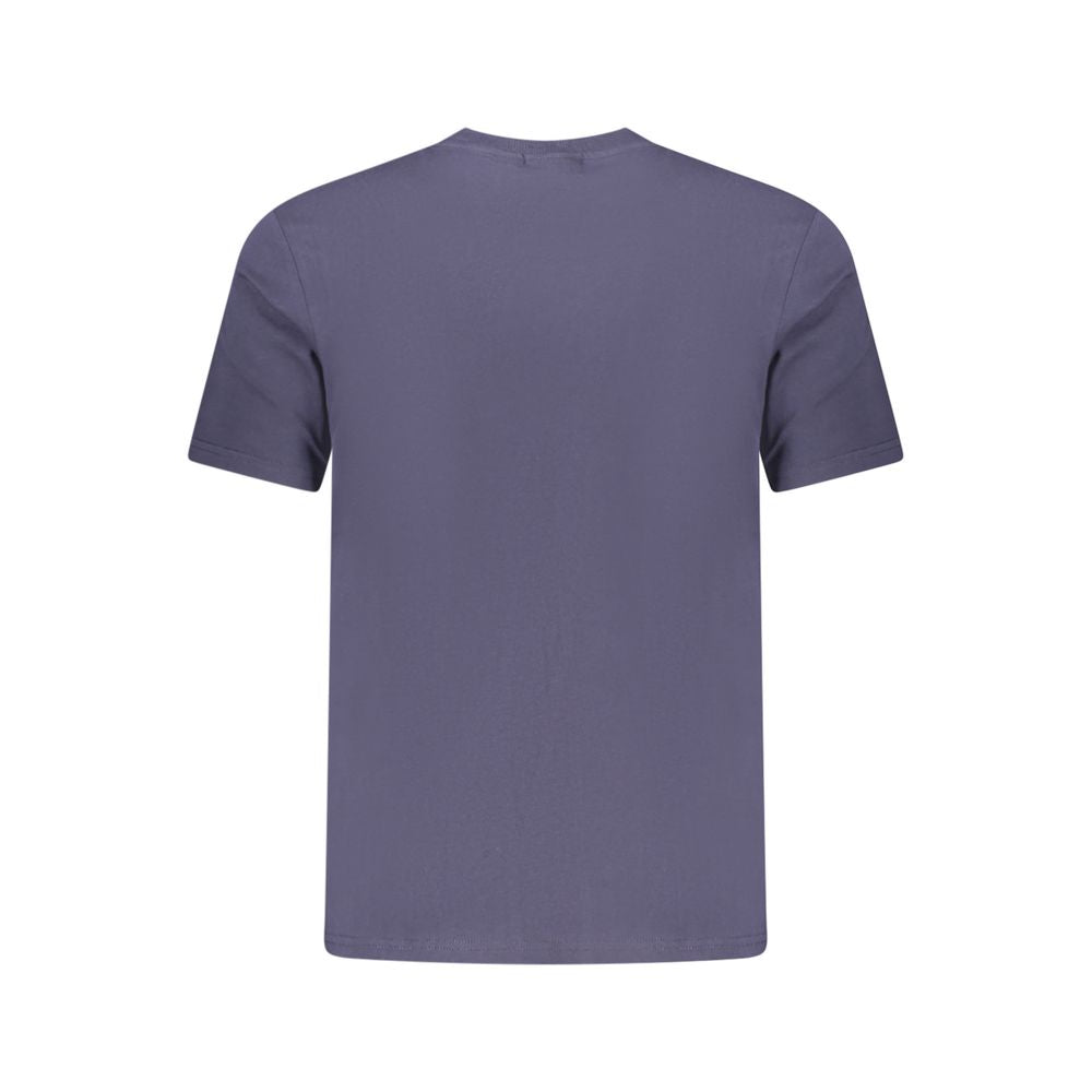 Blue Cotton Men T-Shirt Napapijri
