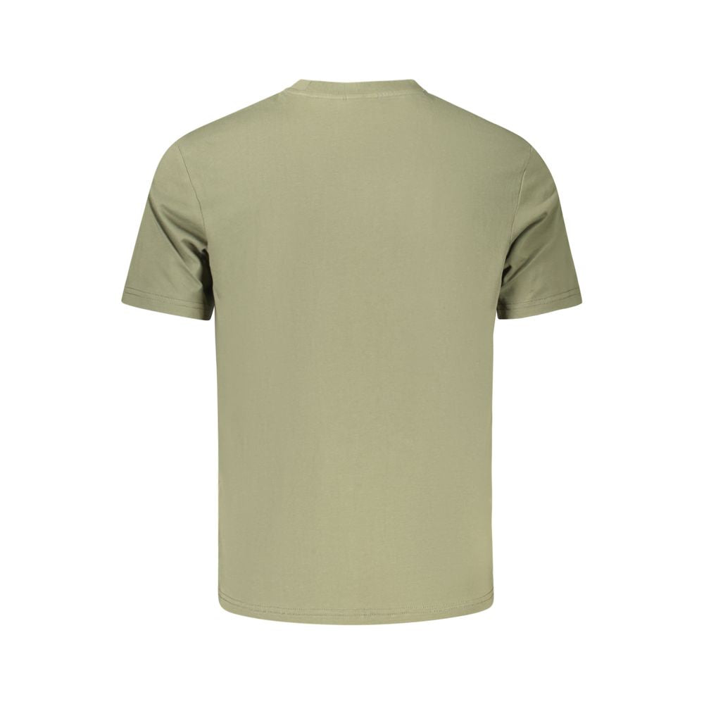 Green Cotton Men T-Shirt Napapijri