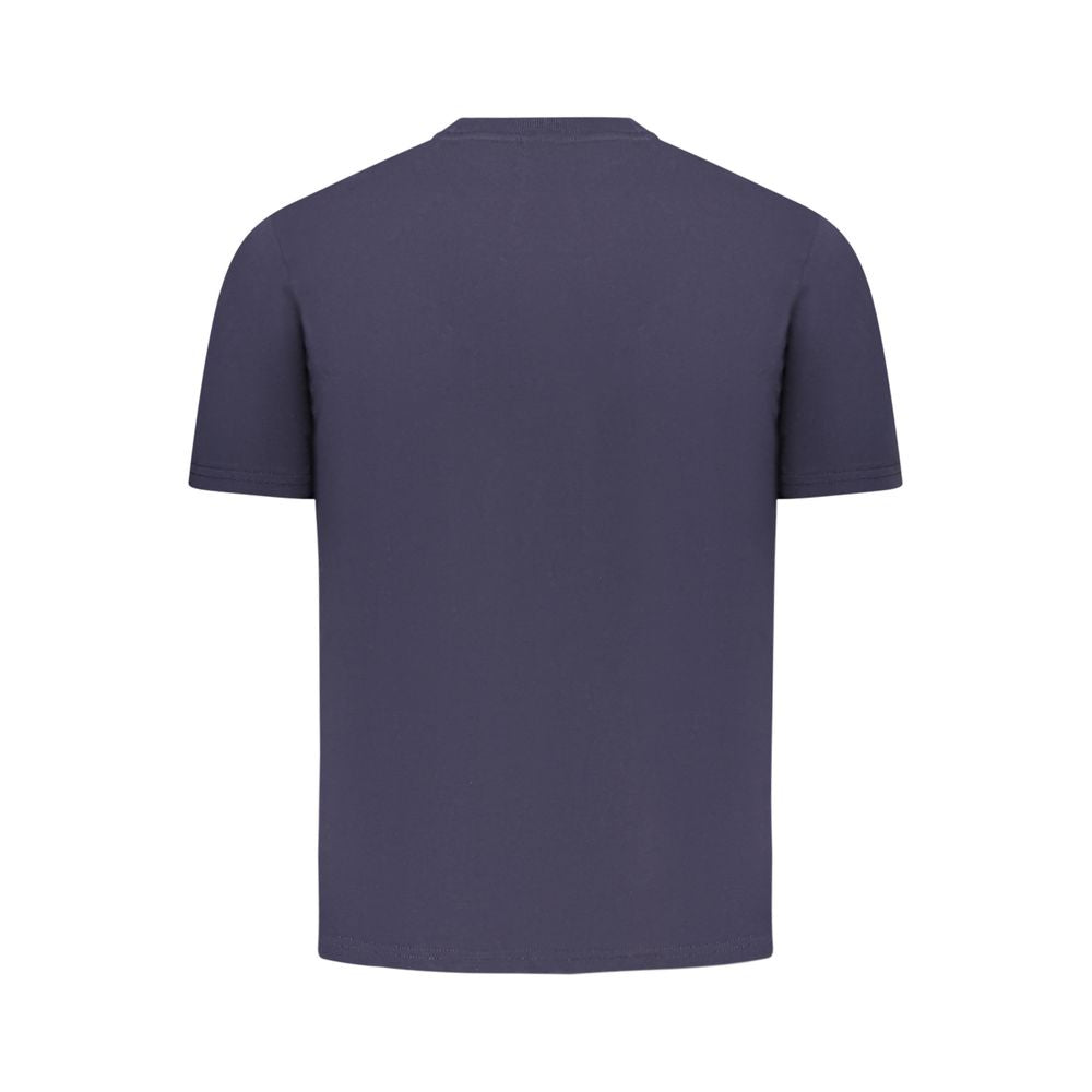 Blue Cotton Men T-Shirt Napapijri