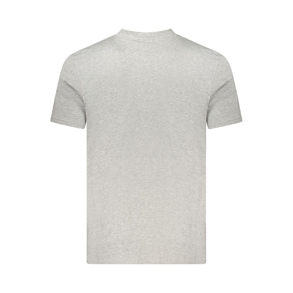 Gray Cotton Men T-Shirt Napapijri