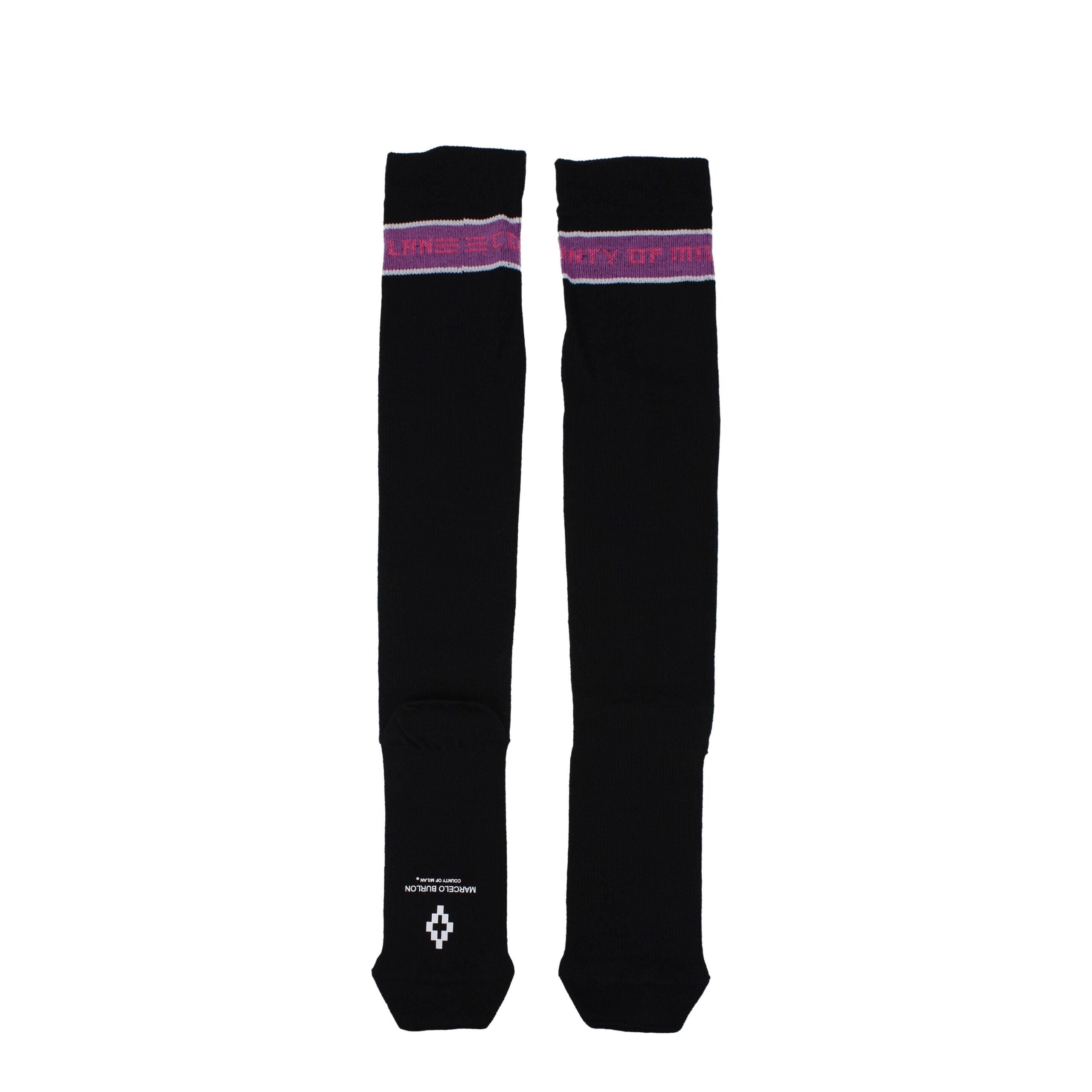 Black Cotton Socks Marcelo Burlon
