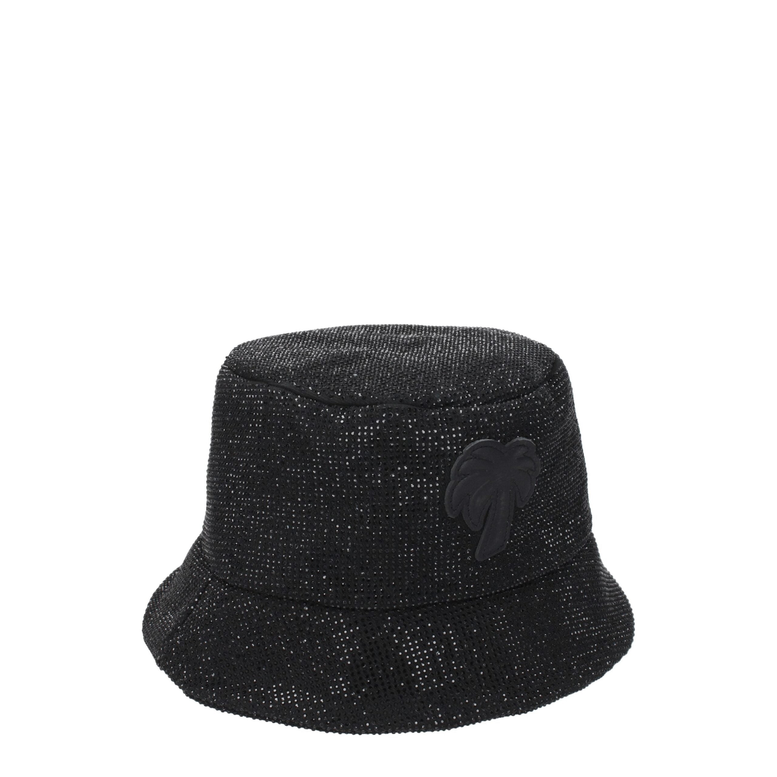 Black Cotton Bucket Hats Palm Angels