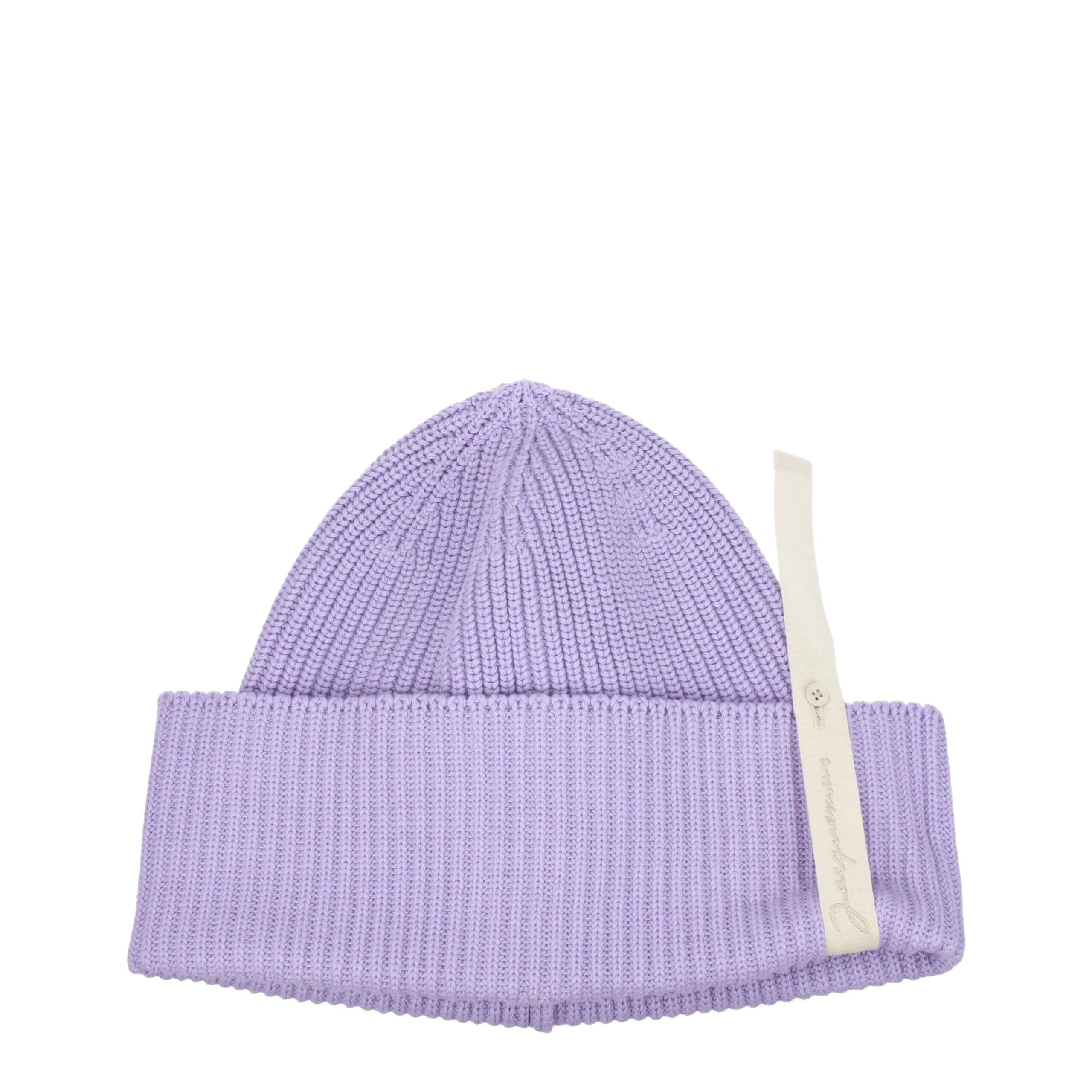 Purple Cotton Beanie Jacquemus