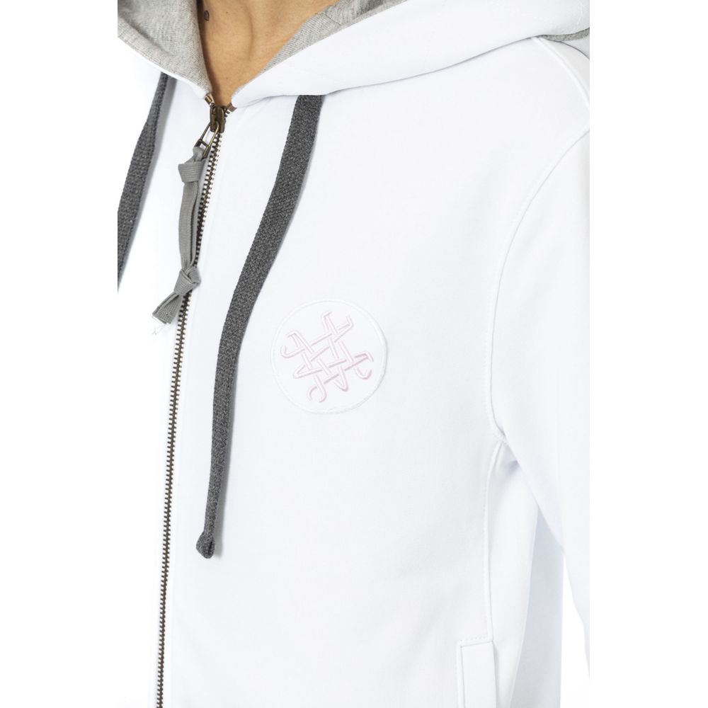 White Cotton Women Sweatshirt Top Mr&Mrs Italy
