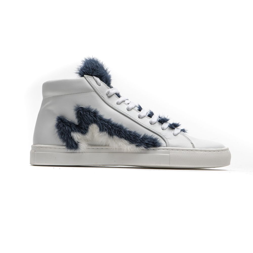 White Leather Women Sneaker Mr&Mrs Italy