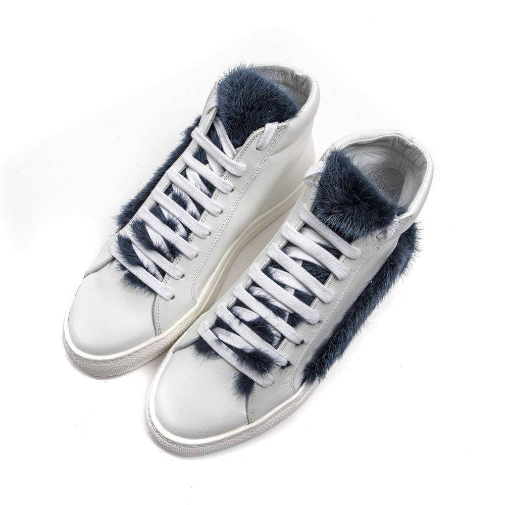 White Leather Women Sneaker Mr&Mrs Italy
