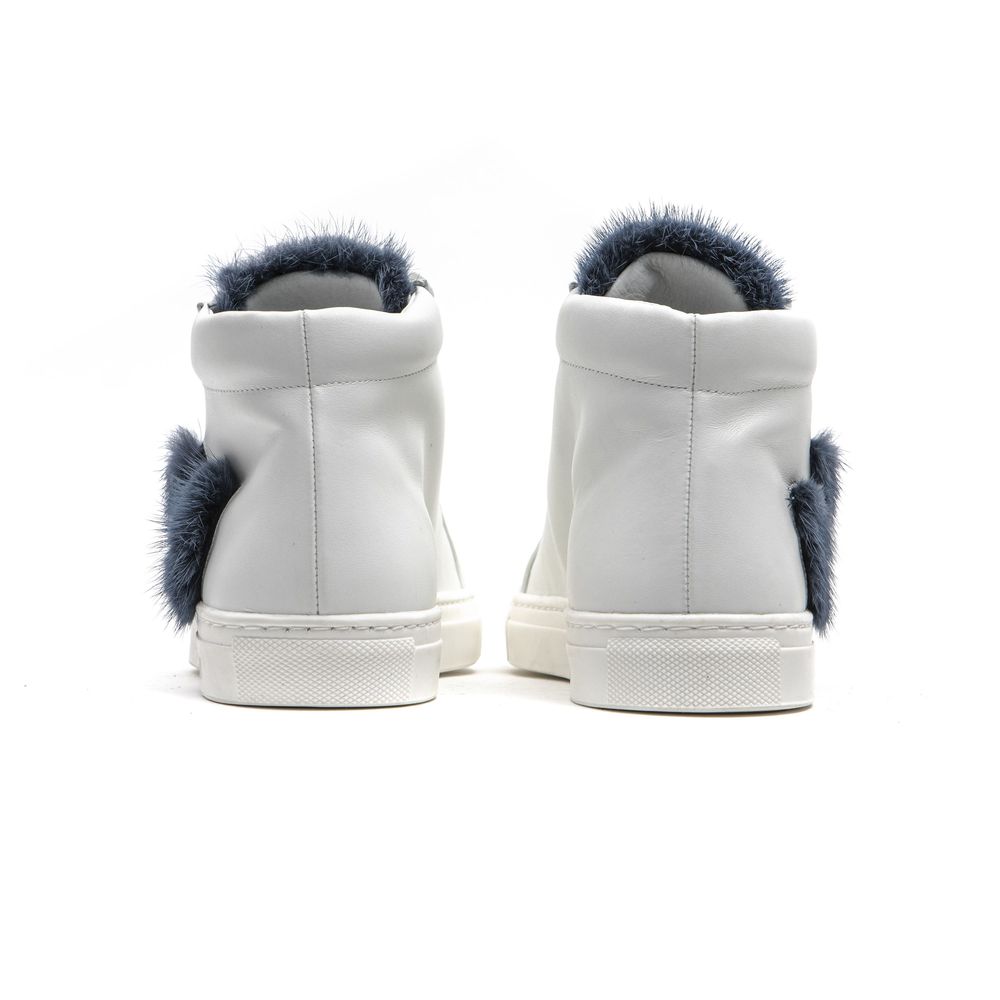 White Leather Women Sneaker Mr&Mrs Italy