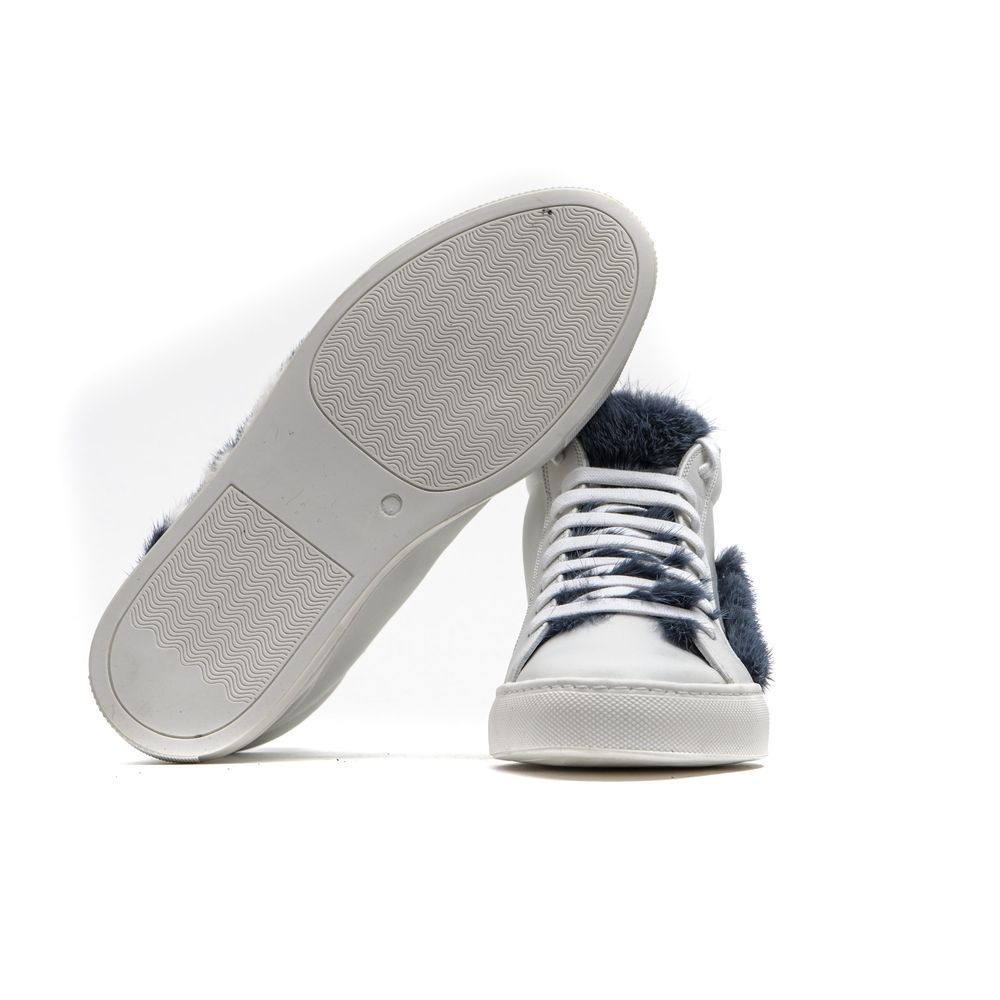 White Leather Women Sneaker Mr&Mrs Italy