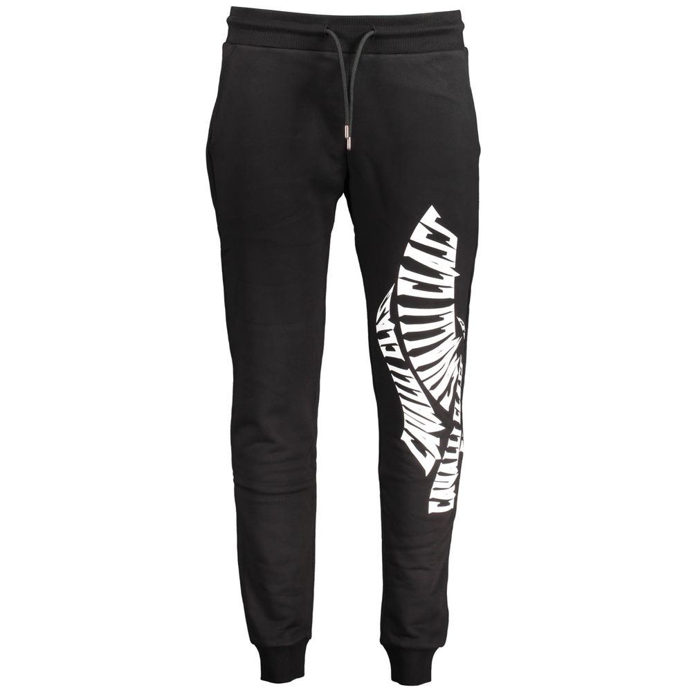 Black Cotton Pant Cavalli Class