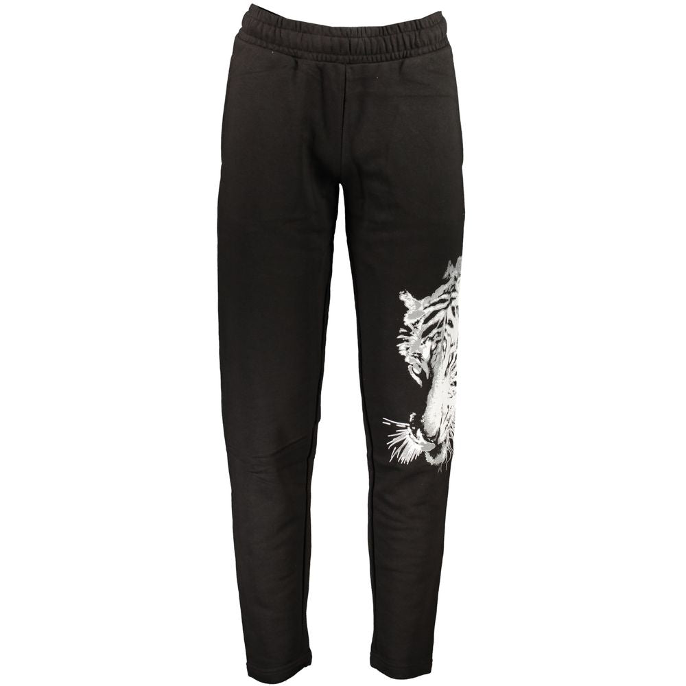 Black Cotton Pant Cavalli Class