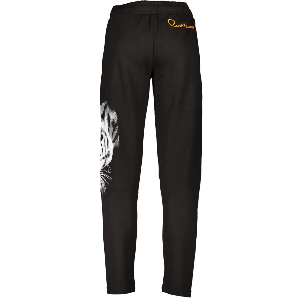 Black Cotton Pant Cavalli Class