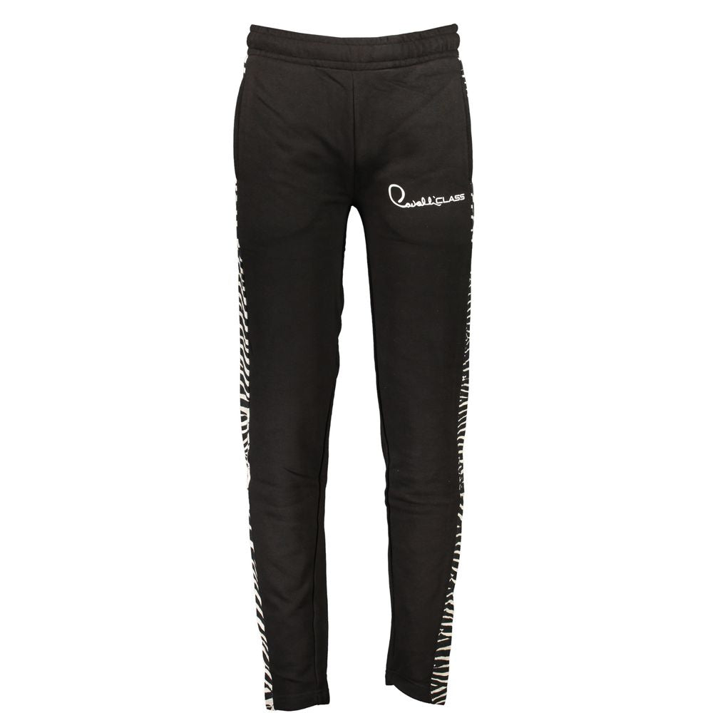 Black Cotton Pant Cavalli Class