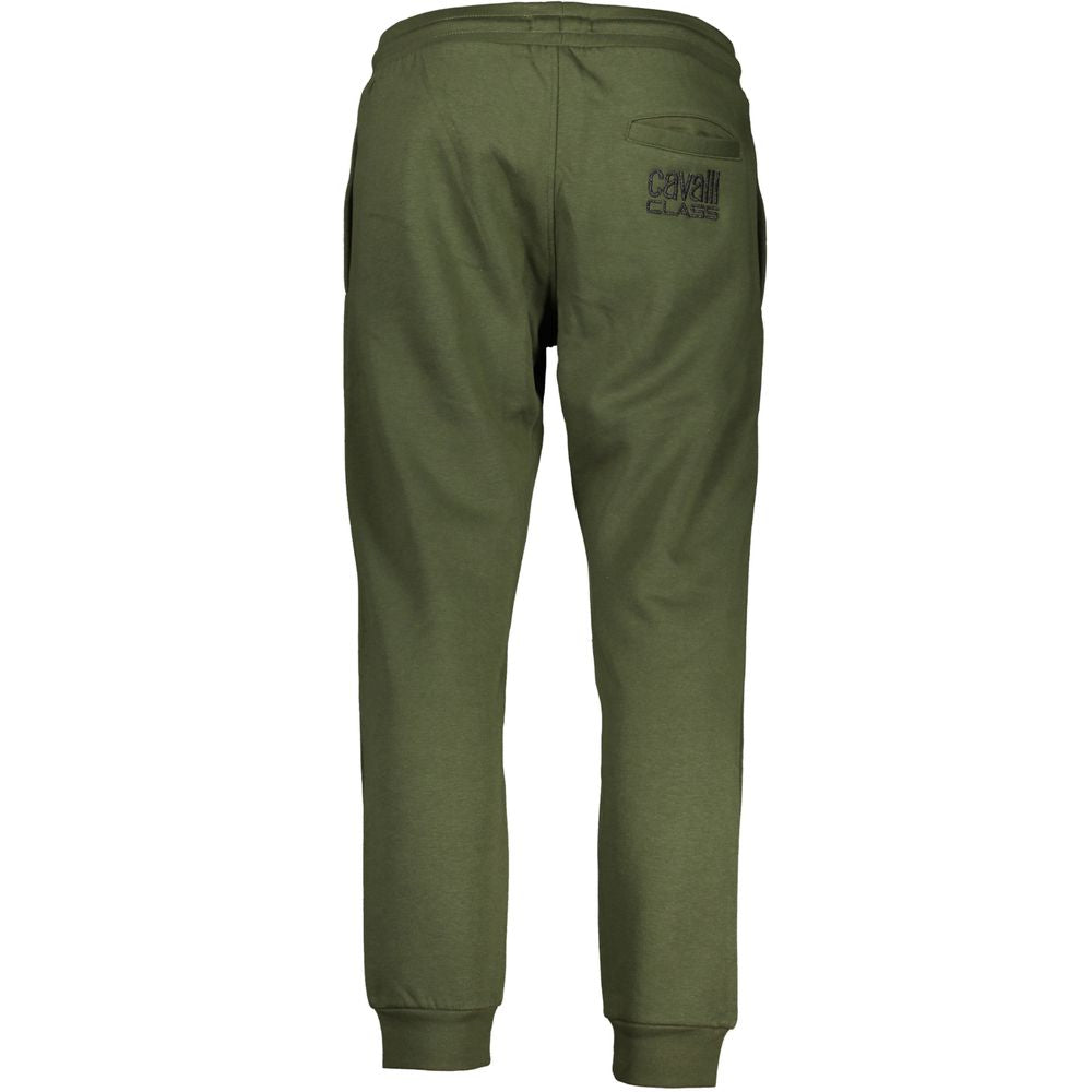 Green Cotton Pant Cavalli Class