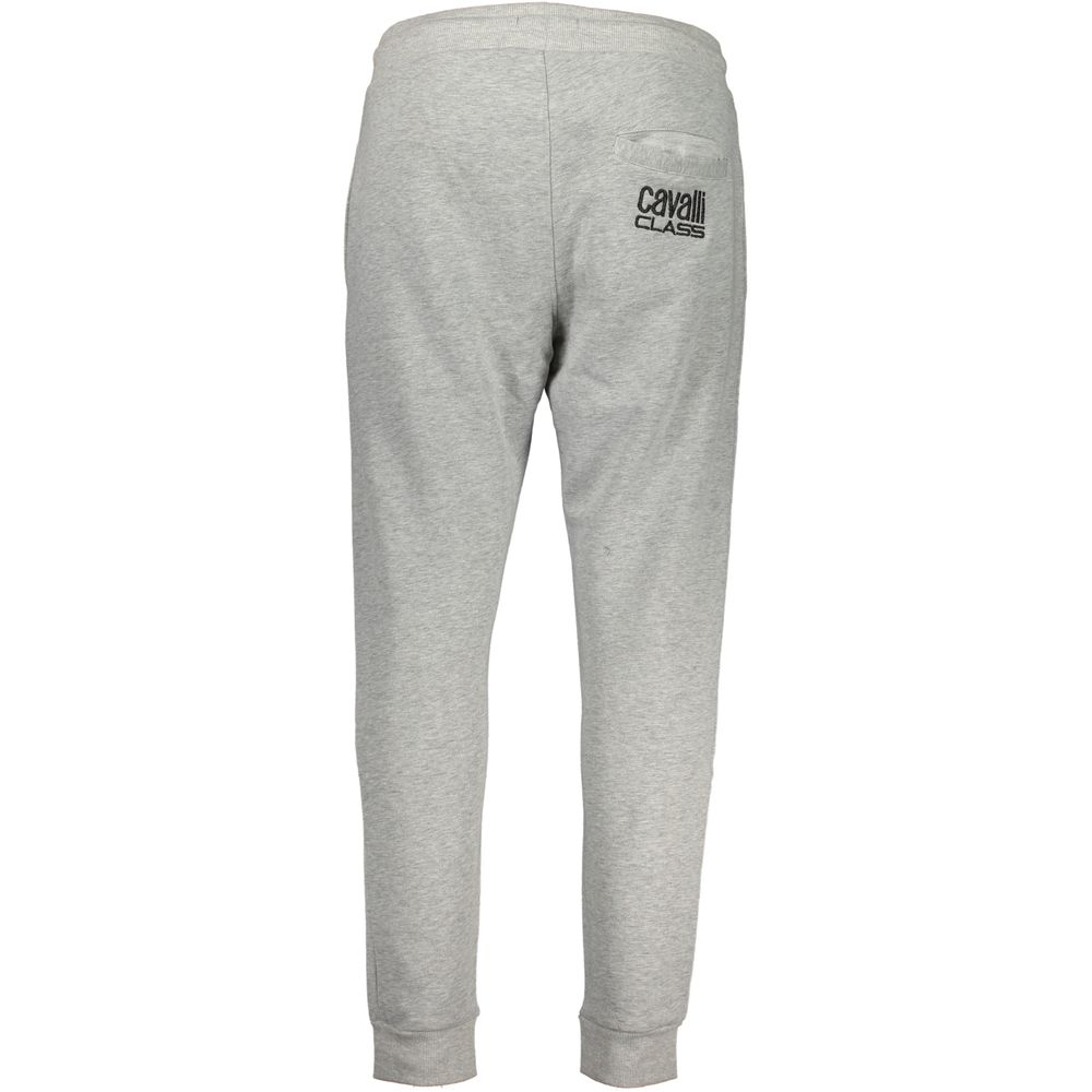 Gray Cotton Pant Cavalli Class