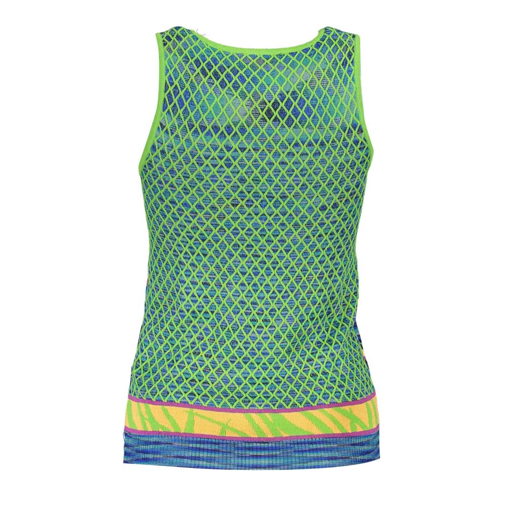 Green Cotton Tank Top Desigual