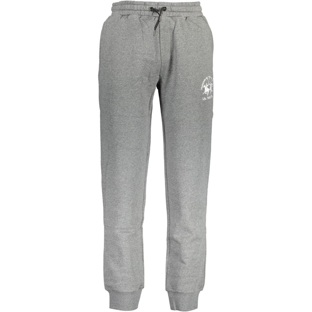 Gray Cotton Pant La Martina