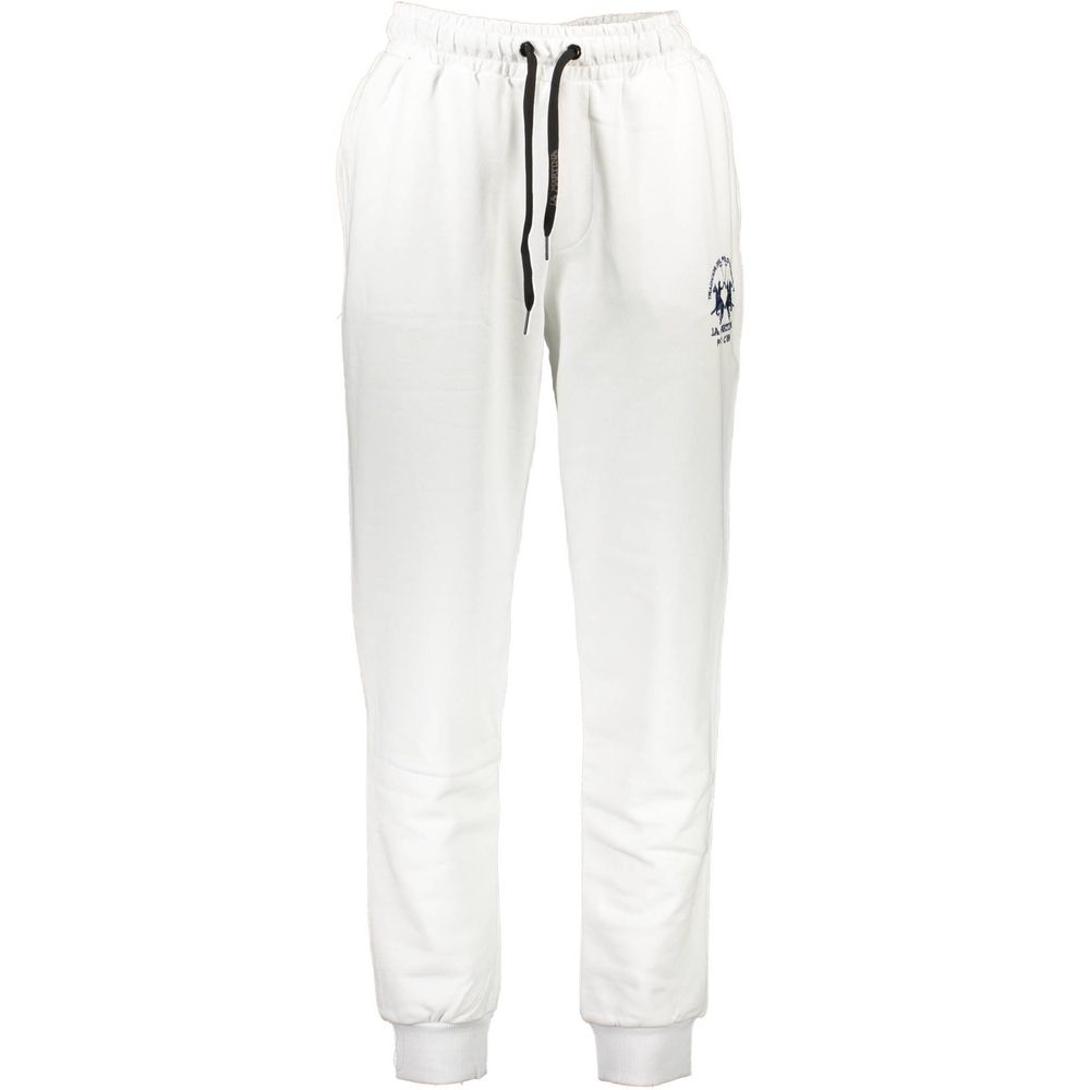 White Cotton Pant La Martina