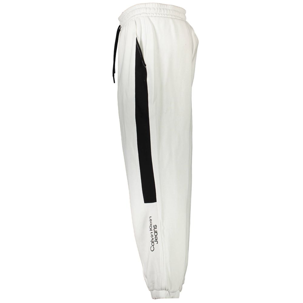 White Cotton Pant Calvin Klein