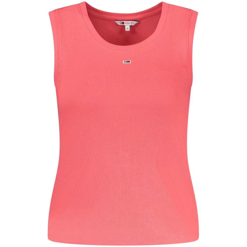 Pink Cotton Tank Top Tommy Hilfiger