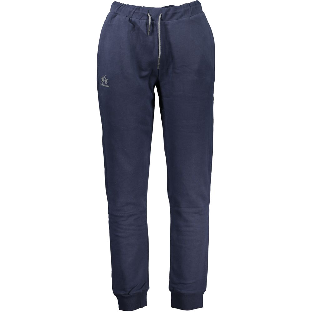 Blue Cotton Pant La Martina
