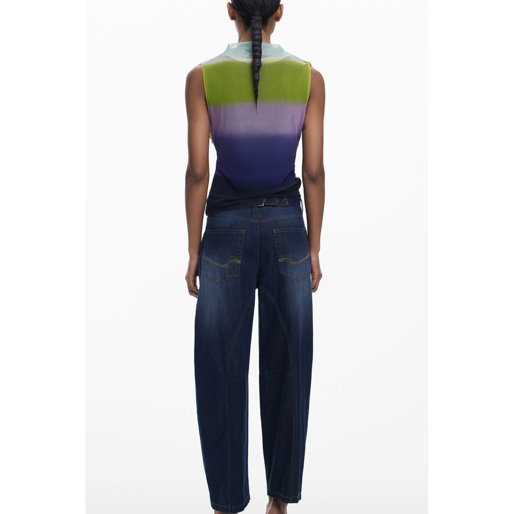 Green Polyester Tank Top Desigual
