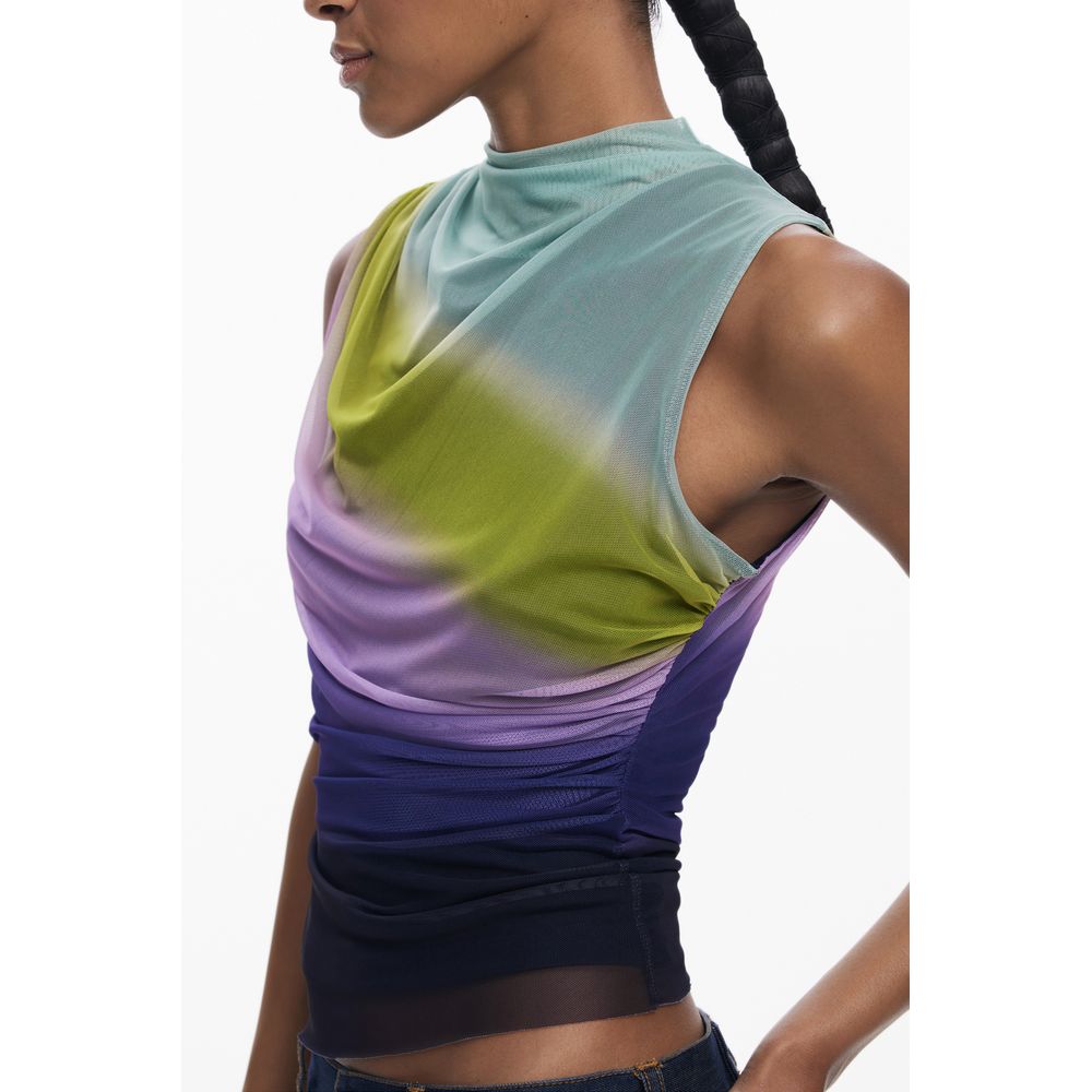 Green Polyester Tank Top Desigual