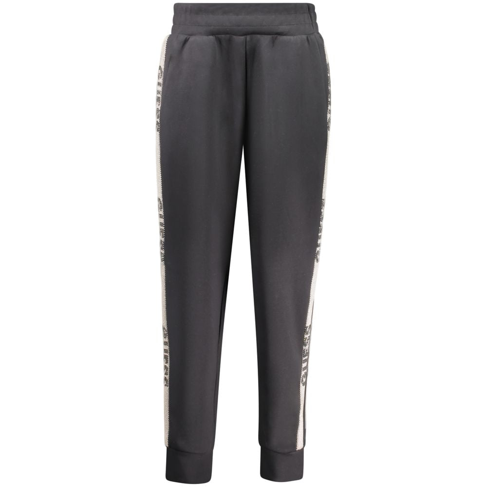 Black Polyester Pant Guess Jeans