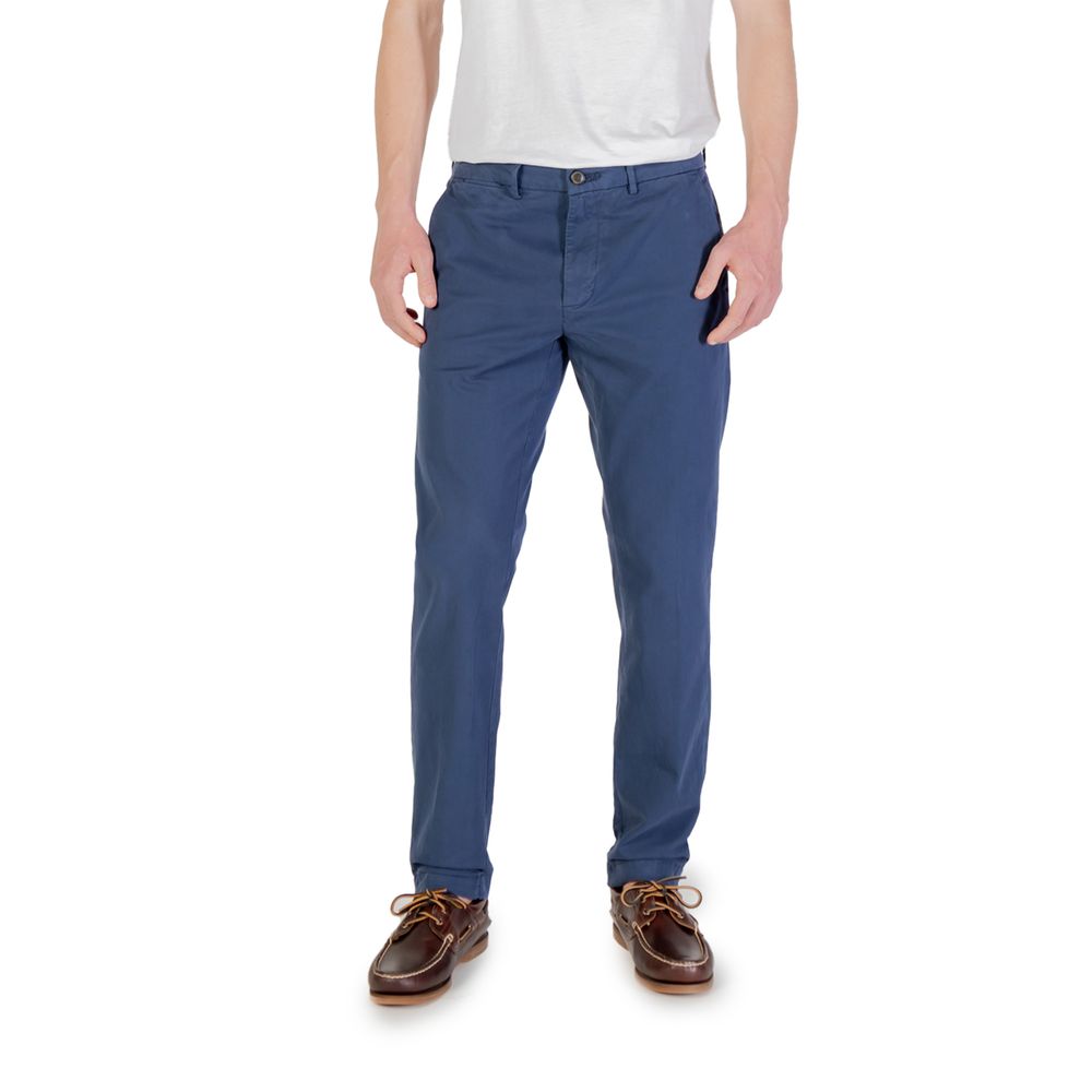 Blue Cotton Skinny Pant Borghese