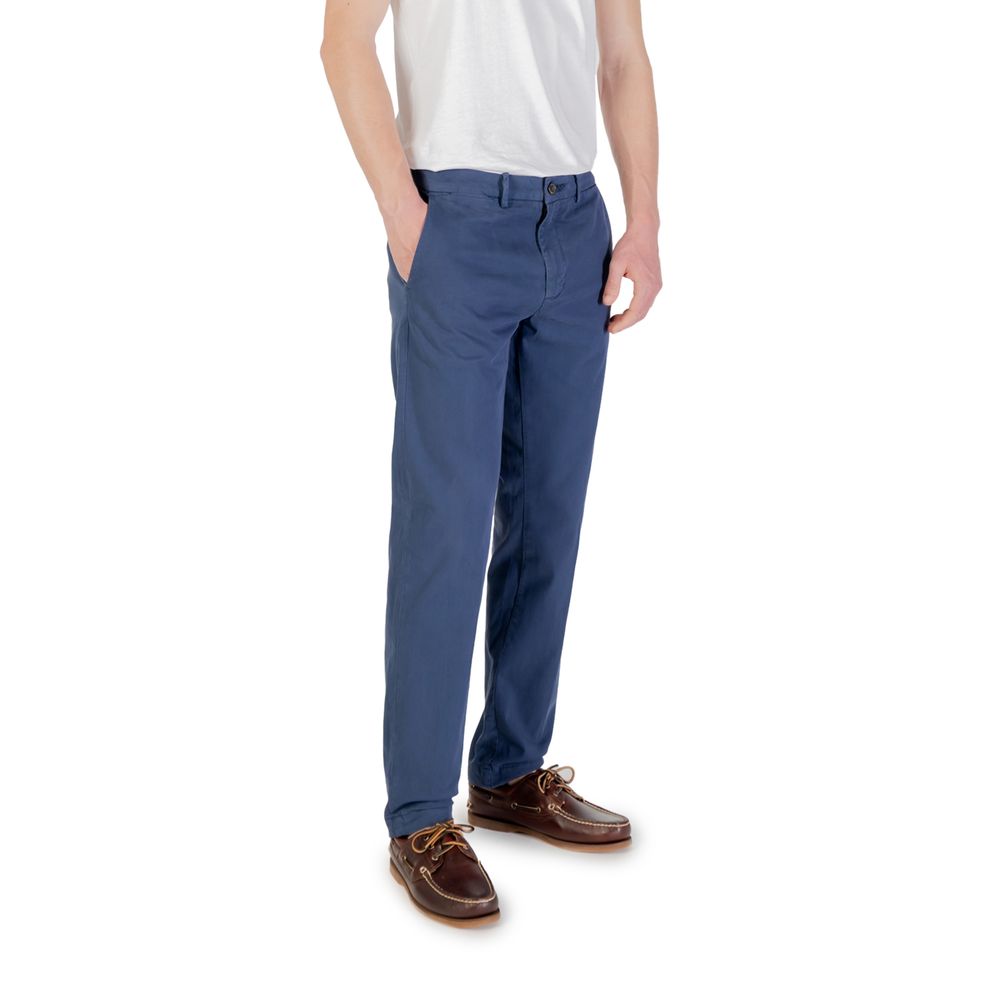 Blue Cotton Skinny Pant Borghese
