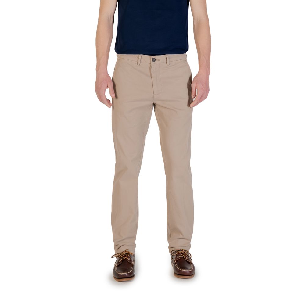 Beige Cotton Skinny Pant Borghese