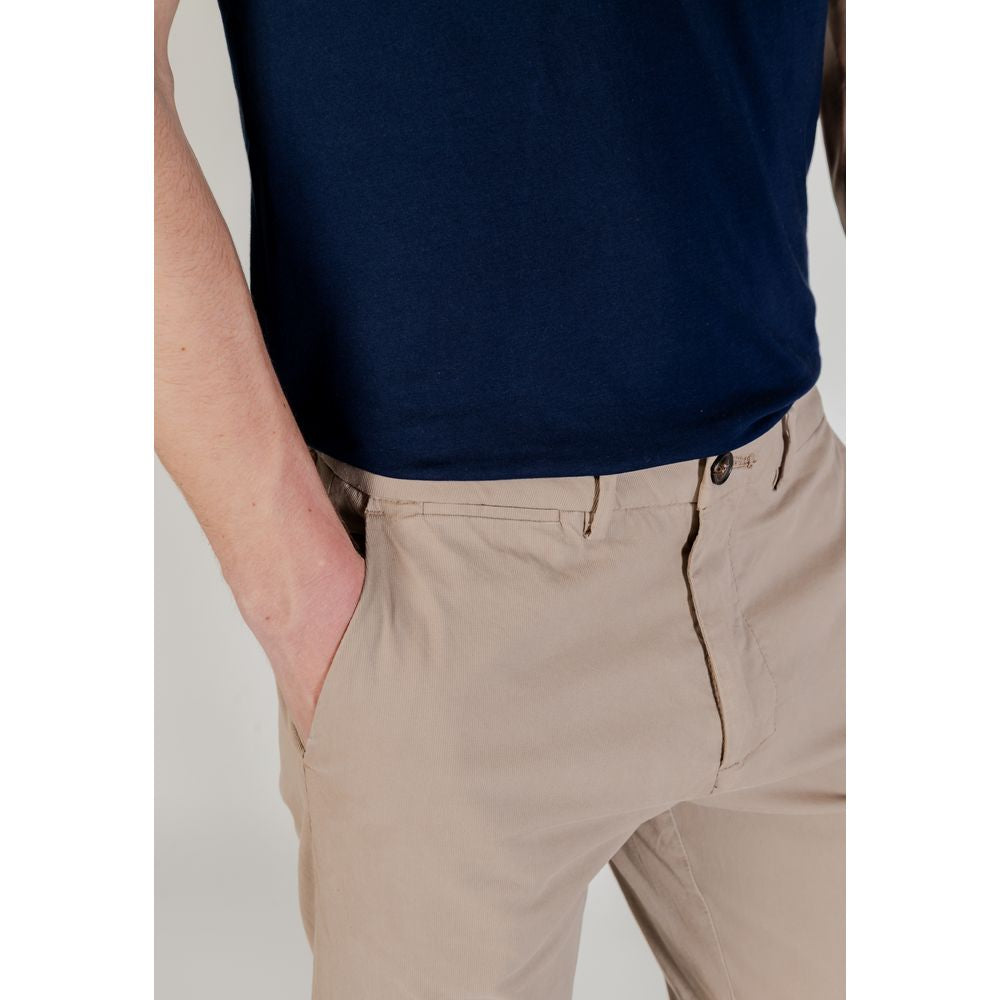 Beige Cotton Skinny Pant Borghese