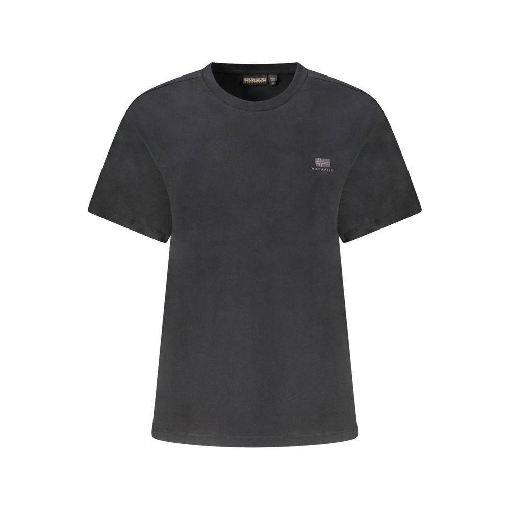 Black Cotton T-Shirt Napapijri