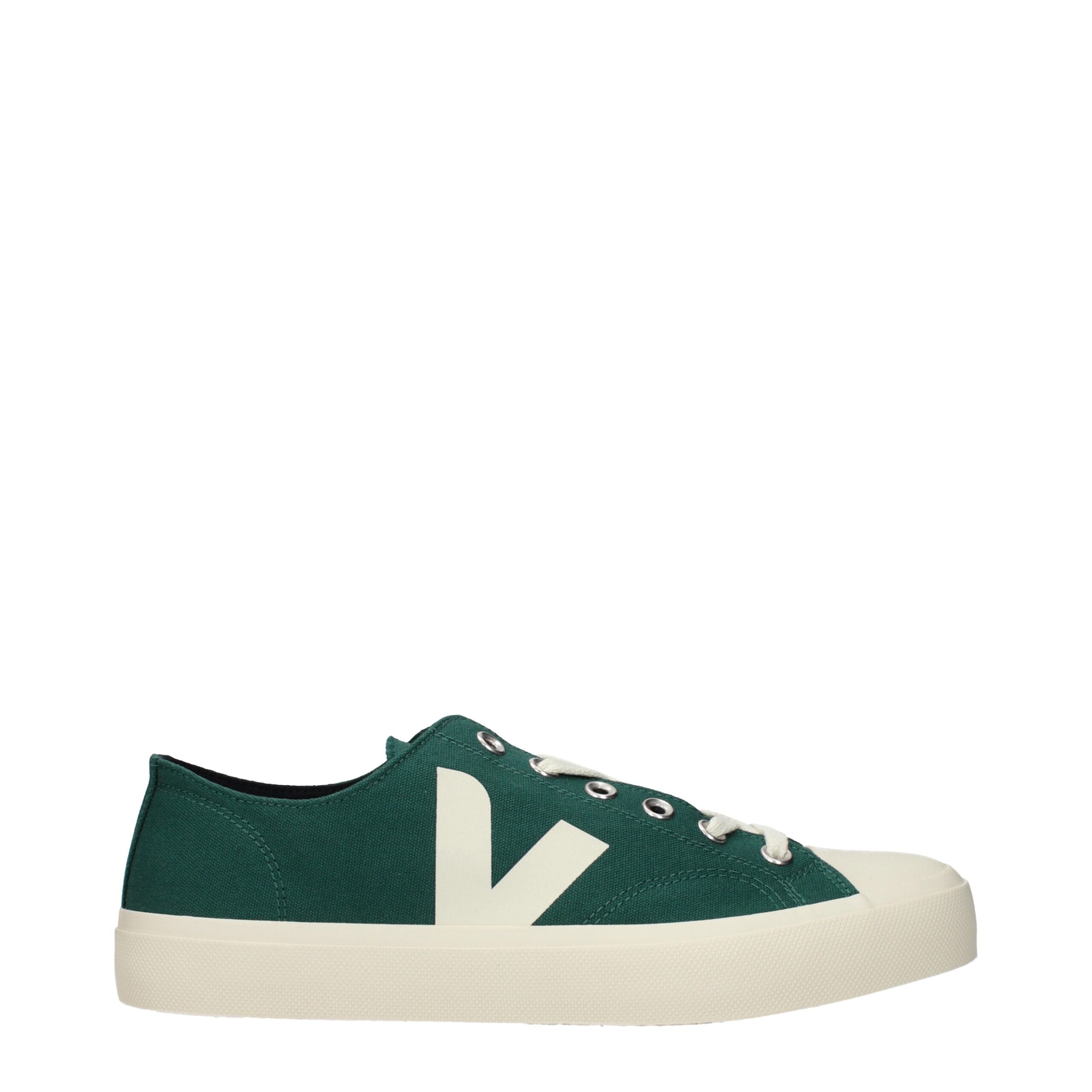 Green Fabric Low Tops Veja