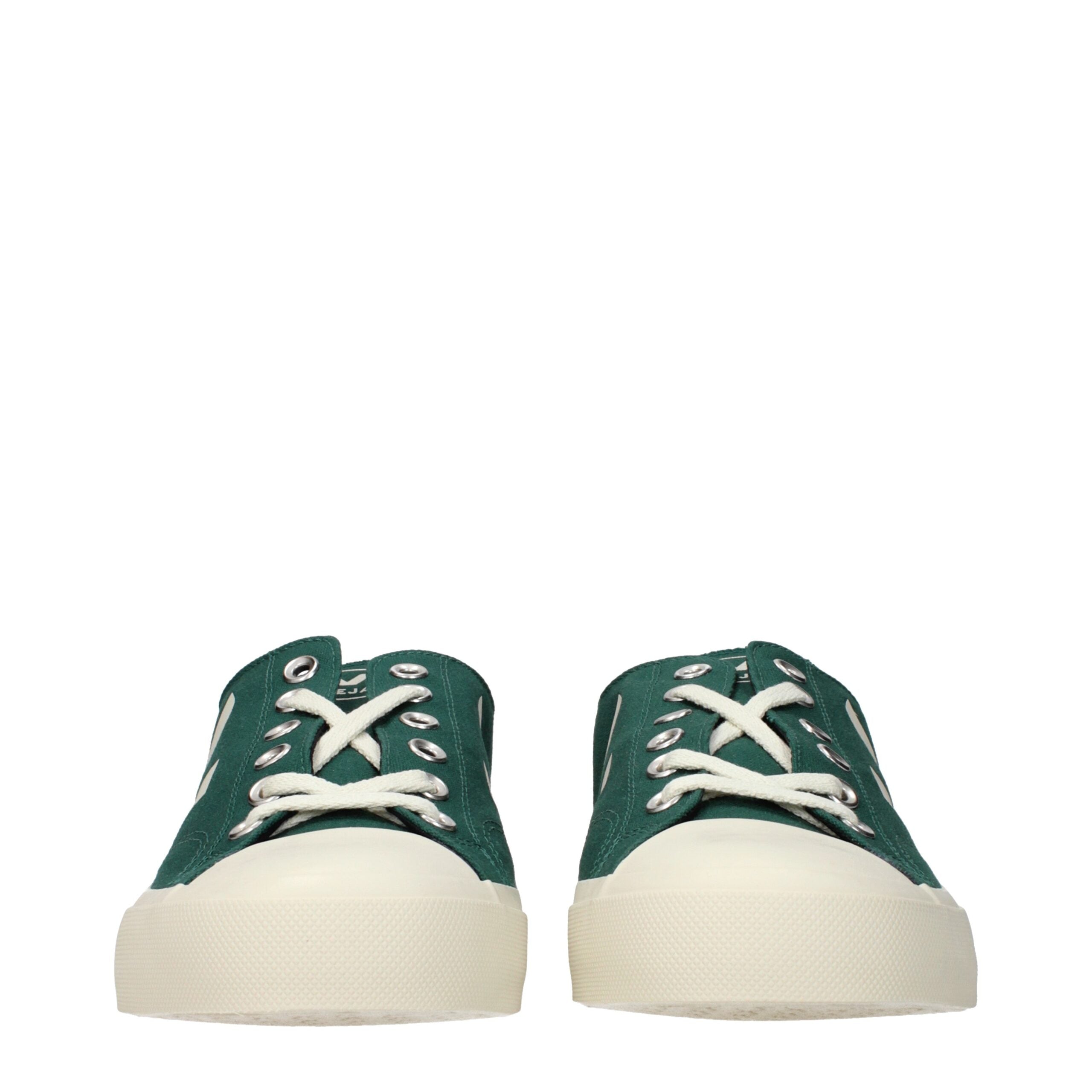 Green Fabric Low Tops Veja