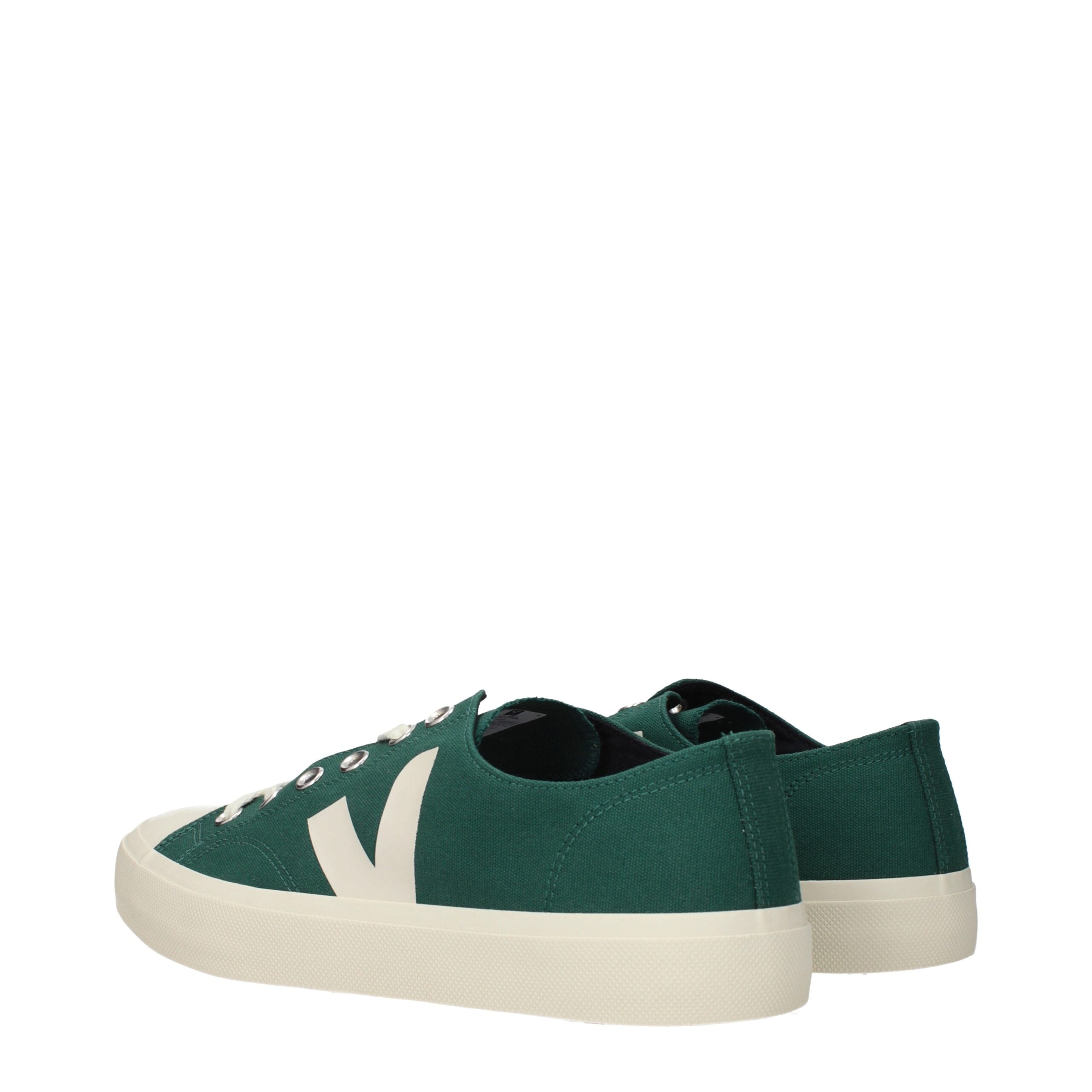 Green Fabric Low Tops Veja