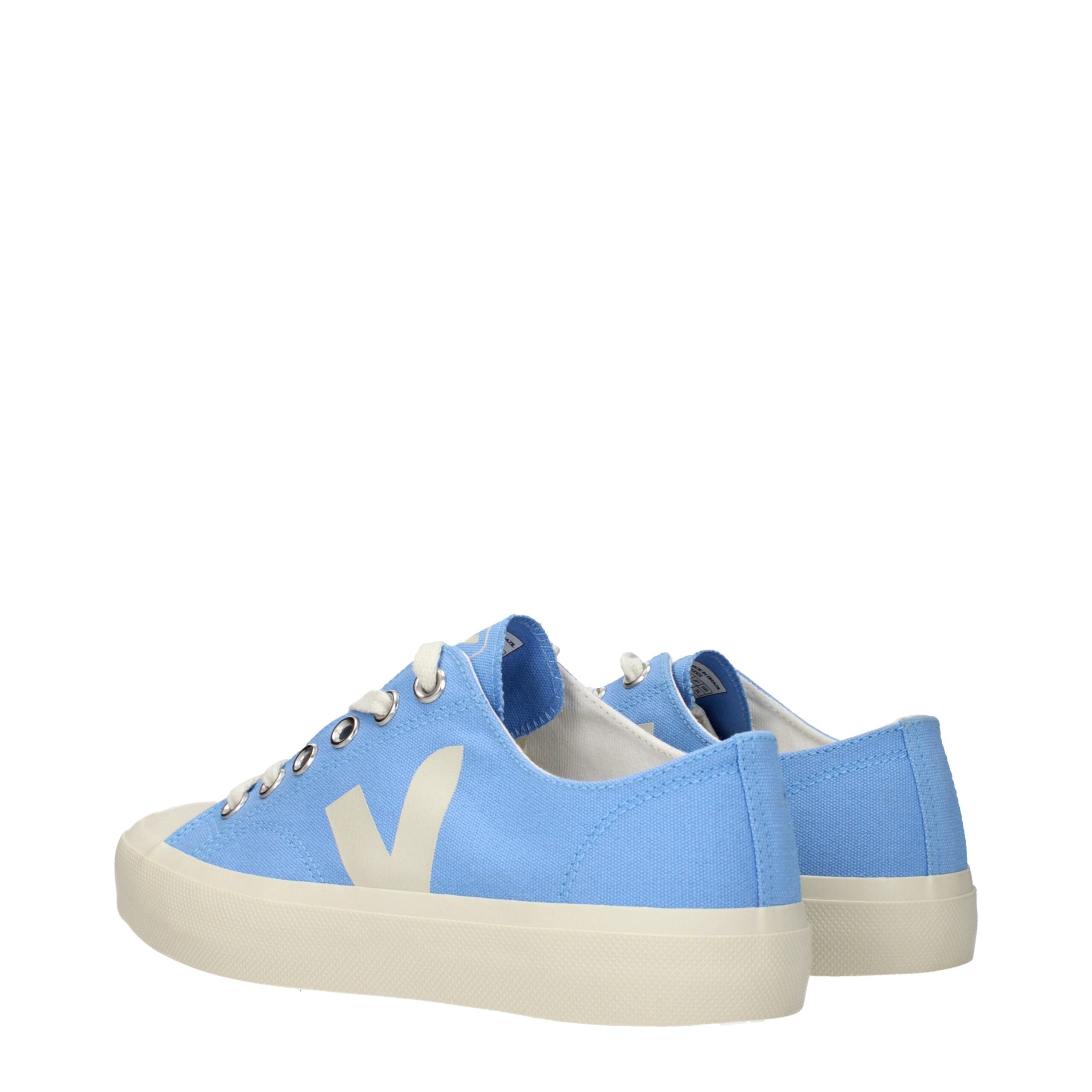 Light Blue Fabric Low Tops Veja