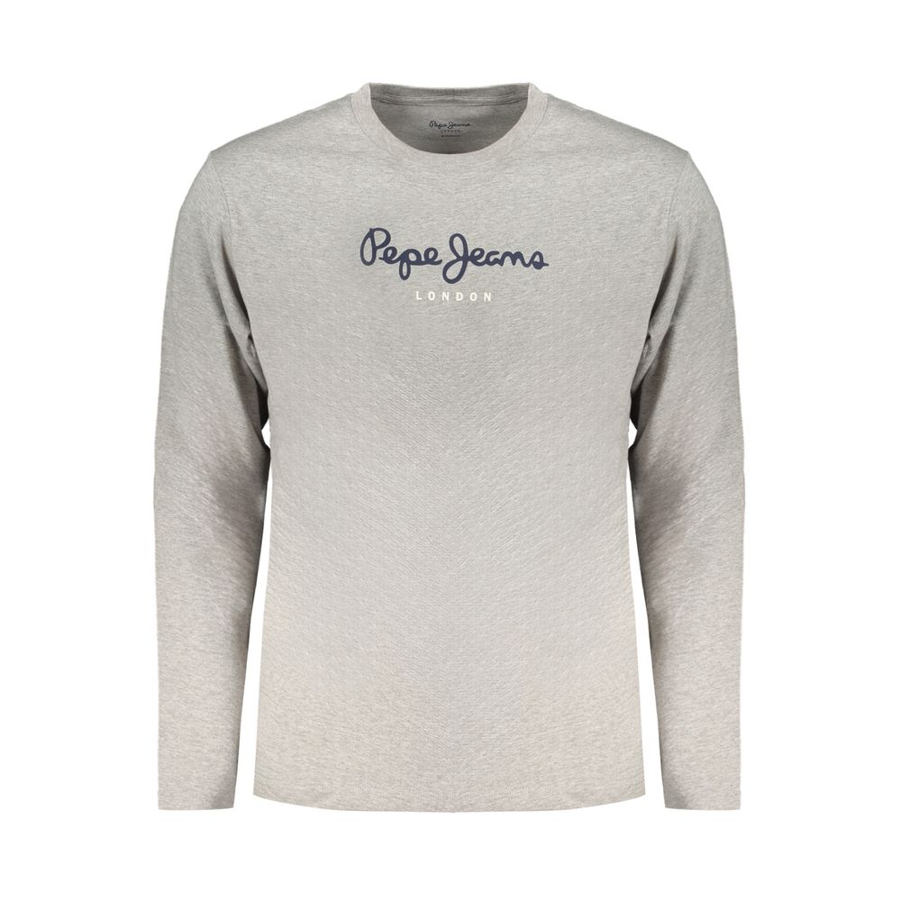 Gray Cotton T-Shirt Pepe Jeans