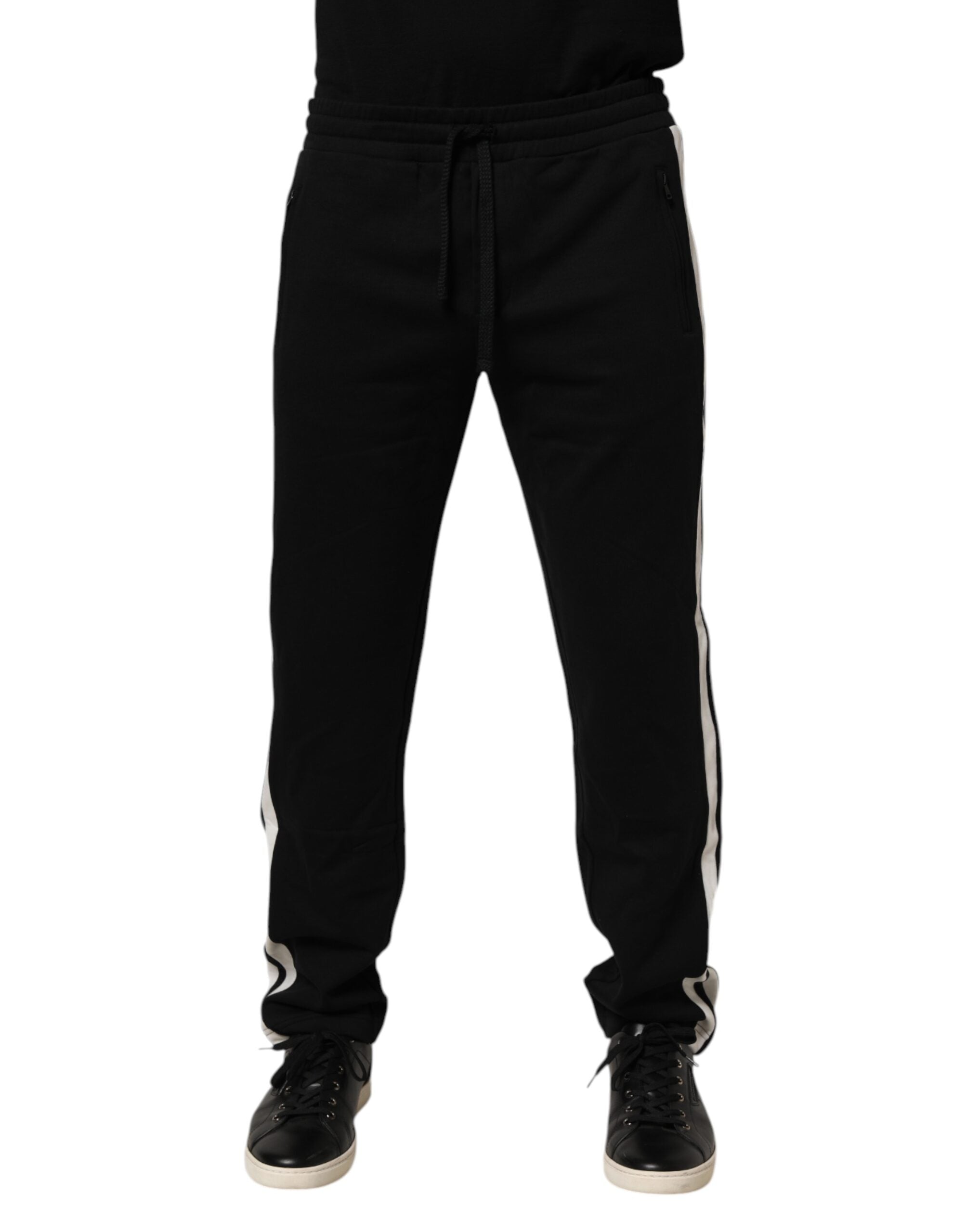 Black Cotton Jogger Sweatpants Trouser Pants Dolce & Gabbana