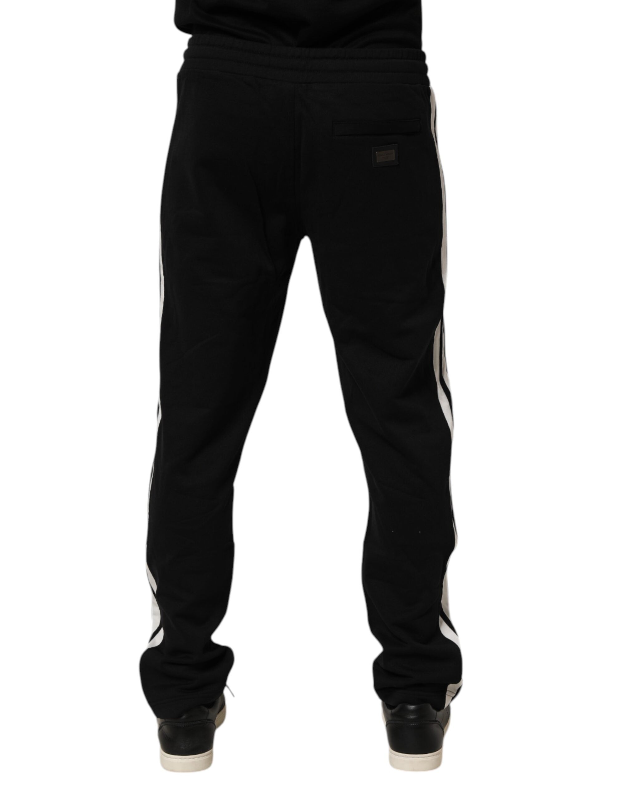 Black Cotton Jogger Sweatpants Trouser Pants Dolce & Gabbana