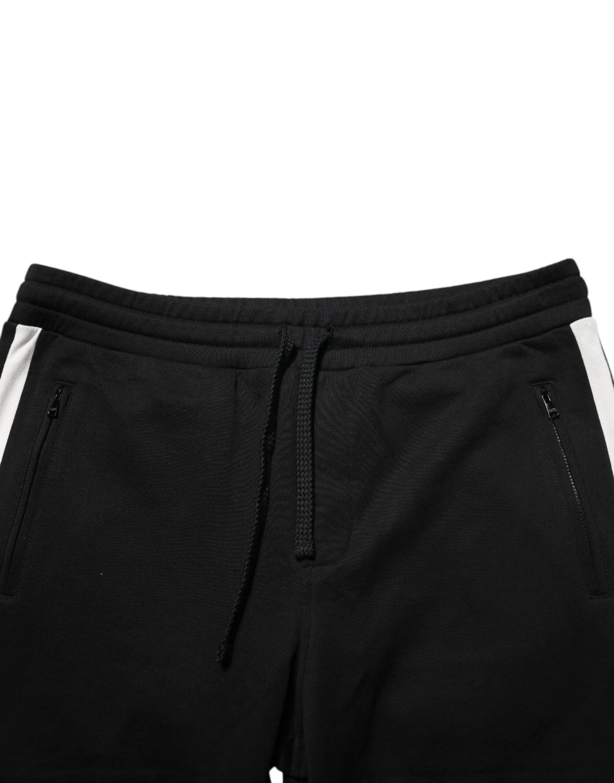 Black Cotton Jogger Sweatpants Trouser Pants Dolce & Gabbana