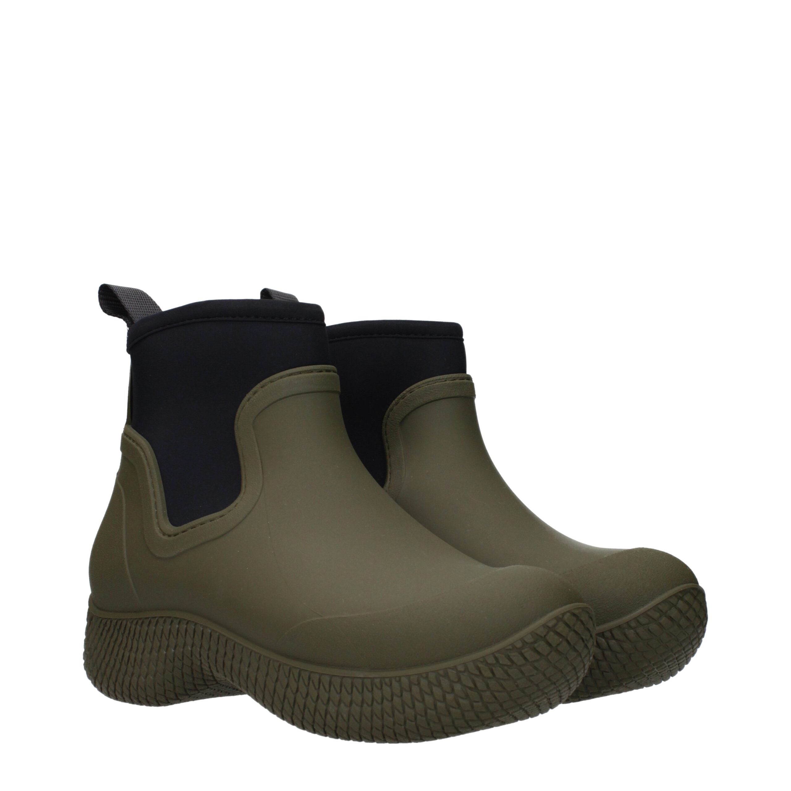 Green Cotton Ankle Boots Celine