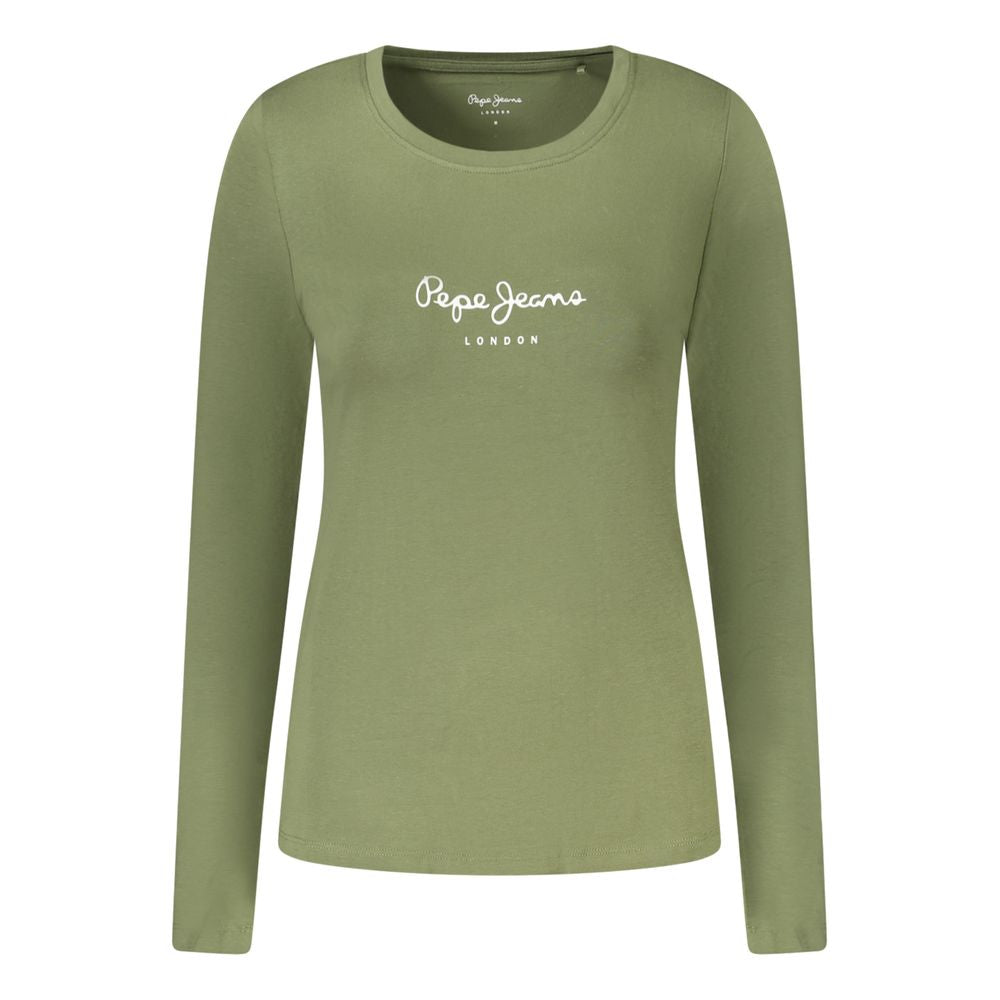 Green Cotton T-Shirt Pepe Jeans
